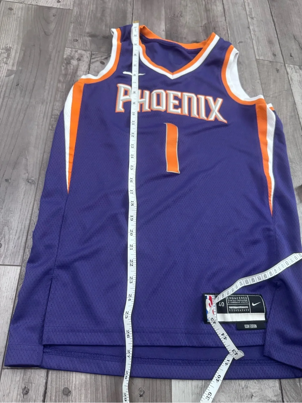 Nike Phoenix Suns Devin Booker Jersey Nike Adult Swingman Purple Small Icon